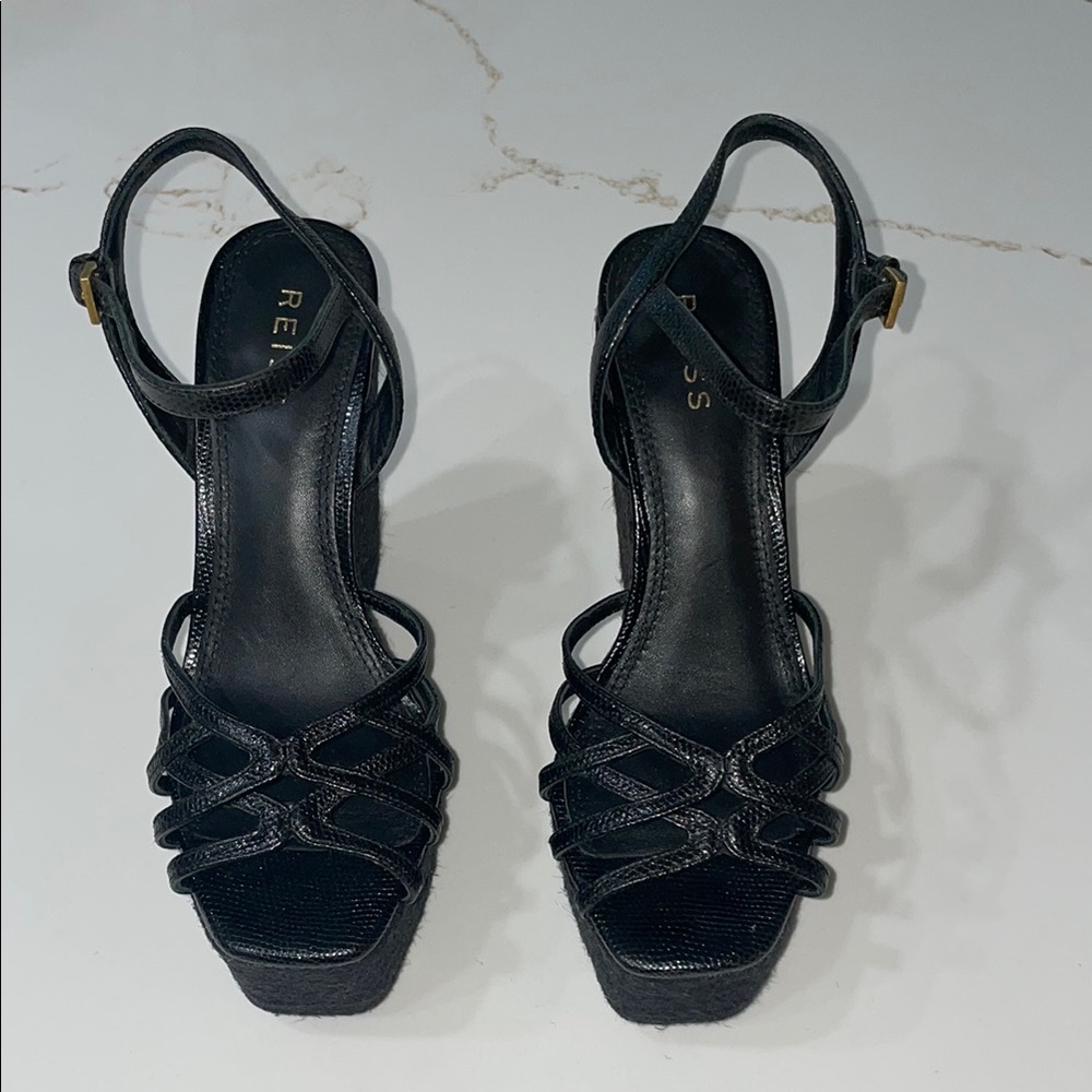 REISS Elle Espadrille Platform Wedge Sandal | 36 US 6